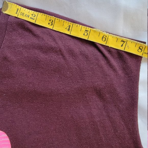 Nike Women's Fear Less Loose Fit Tee, Size L, Maroon Burgundy - Picture 10 of 14